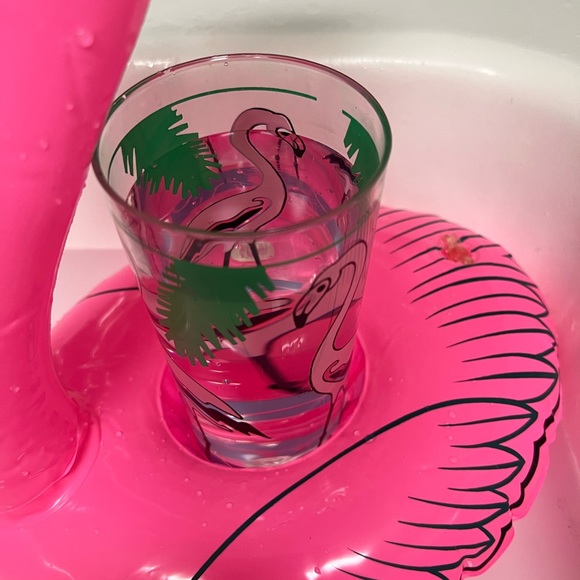 Vintage 1970’s Inflatable Flamingo Pool Drink Caddy, Florida Style, Midcentury - Picture 3 of 10